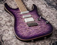 Tom Anderson Guitarworks  Li'l Angel Satin Natural Purple Burst #05-24-26P