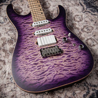 Tom Anderson Guitarworks  Li'l Angel Satin Natural Purple Burst #05-24-26P