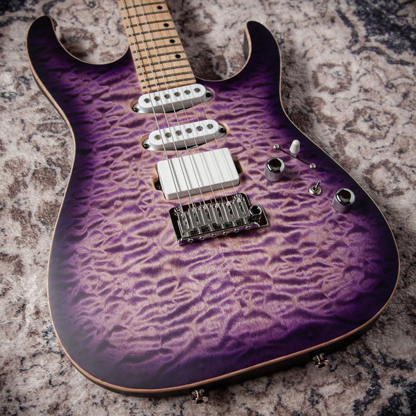 Tom Anderson Guitarworks  Li'l Angel Satin Natural Purple Burst #05-24-26P
