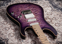 Tom Anderson Guitarworks  Li'l Angel Satin Natural Purple Burst #05-24-26P