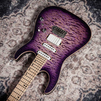 Tom Anderson Guitarworks  Li'l Angel Satin Natural Purple Burst #05-24-26P