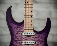 Tom Anderson Guitarworks  Li'l Angel Satin Natural Purple Burst #05-24-26P