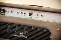 Two Rock Classic Reverb 100 Watt Head and Matching 2x12 Cab,Silver Chassic,Grey Suede, Vintage Silver Cloth, Silver Piping SN: 1462 /22054