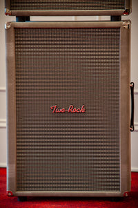 Two Rock Classic Reverb 100 Watt Head and Matching 2x12 Cab,Silver Chassic,Grey Suede, Vintage Silver Cloth, Silver Piping SN: 1462 /22054