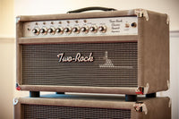 Two Rock Classic Reverb 100 Watt Head and Matching 2x12 Cab,Silver Chassic,Grey Suede, Vintage Silver Cloth, Silver Piping SN: 1462 /22054