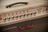 Two Rock Classic Reverb 100 Watt Head and Matching 2x12 Cab,Silver Chassic,Grey Suede, Vintage Silver Cloth, Silver Piping SN: 1462 /22054