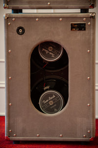Two Rock Classic Reverb 100 Watt Head and Matching 2x12 Cab,Silver Chassic,Grey Suede, Vintage Silver Cloth, Silver Piping SN: 1462 /22054