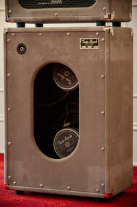 Two Rock Classic Reverb 100 Watt Head and Matching 2x12 Cab,Silver Chassic,Grey Suede, Vintage Silver Cloth, Silver Piping SN: 1462 /22054