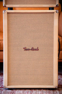 Two-Rock Classic Reverb Signature 100 watt head, silver anodize, camel suede, cane cloth, beige piping w/ Matching 2x12 Cab #1557/22420