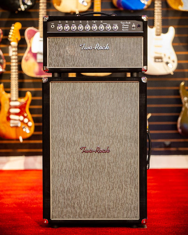 Two Rock Classic Reverb Head with Matching 2x12 Black Suede Bluesbreaker Cloth #1321/21693