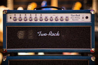 Two Rock Silver Sterling Signature 100W Head Medium Blue Suede with 2x12 Matching Cab # 1281/21569