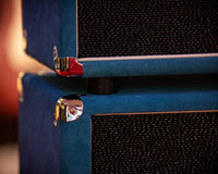 Two Rock Silver Sterling Signature 100W Head Medium Blue Suede with 2x12 Matching Cab # 1281/21569