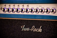 Two Rock Silver Sterling Signature 100W Head Medium Blue Suede with 2x12 Matching Cab # 1281/21569