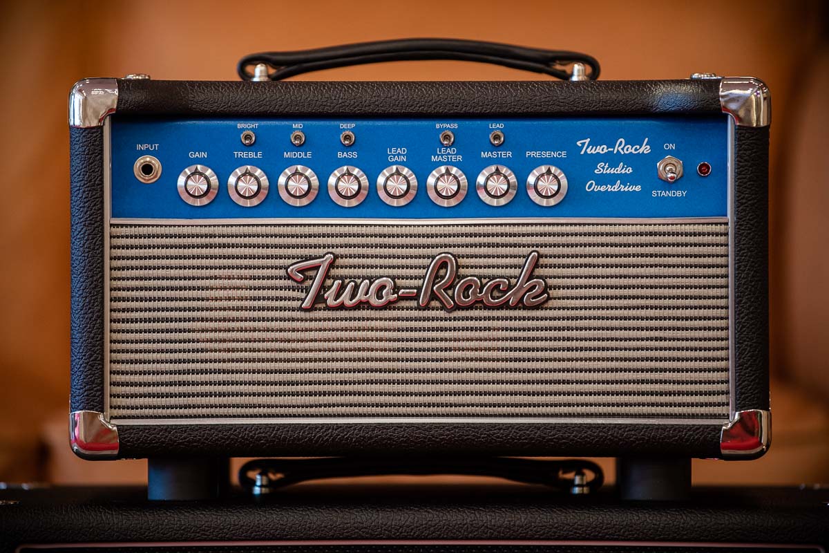 Two-Rock Studio Overdrive Head Blue Chassis, Black Bronco, Bluesbreaker Cloth #195