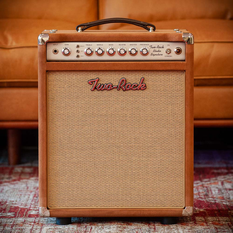 Two-Rock Studio Signature Combo, Tobacco Suede Cane Cloth Buckskin Piping #1738