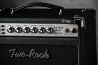Two-Rock Studio Signature combo, silver anodize, black bronco, black matrix cloth, white piping