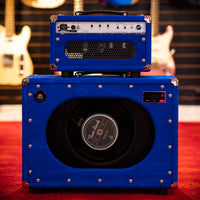 Two Rock Studio Signature Head and Matching 1x12 Royal Blue Suede Serial: 1488/21570