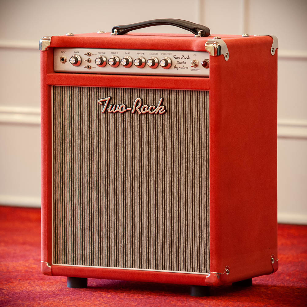 Two-Rock Studio Signature 35 Watt Combo Red Suede EC Grey Grilll #1611