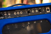 Two Rock TS1 100 Watt Head and Matching 2x12 Cab, Black Anodize, Royal Blue Suede, Black Matrix Cloth, Buckskin Piping SN: 279 /21509