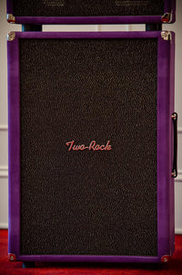 Two Rock TS1 100 Watt Head and Matching 2x12 Cab, Black Anodize, Purple Suede, Black Matrix Cloth, Black Piping SN: 322 /22053