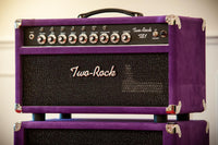 Two Rock TS1 100 Watt Head and Matching 2x12 Cab, Black Anodize, Purple Suede, Black Matrix Cloth, Black Piping SN: 322 /22053