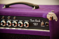 Two Rock TS1 100 Watt Head and Matching 2x12 Cab, Black Anodize, Purple Suede, Black Matrix Cloth, Black Piping SN: 322 /22053
