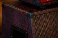 Soldano SLO-30 Custom Burgundy Python Tolex With Matching 2x12 Cab