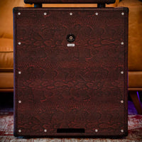 Soldano SLO-30 Custom Burgundy Python Tolex With Matching 2x12 Cab