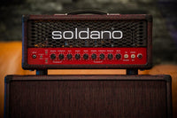 Soldano SLO-30 Custom Burgundy Python Tolex With Matching 2x12 Cab