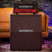 Soldano SLO-30 Custom Burgundy Python Tolex With Matching 2x12 Cab
