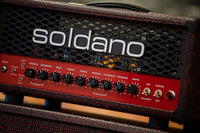 Soldano SLO-30 Custom Burgundy Python Tolex With Matching 2x12 Cab