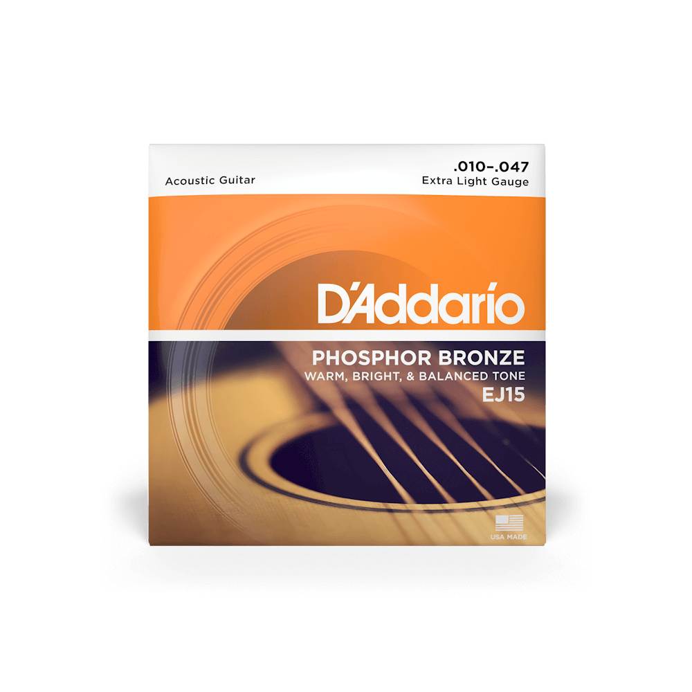 D'Addario EJ15 Acoustic Phosphor Bronze Extra Light