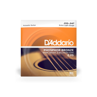 D'Addario EJ15 Acoustic Phosphor Bronze Extra Light