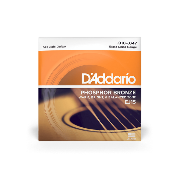 D'Addario EJ15 Acoustic Phosphor Bronze Extra Light
