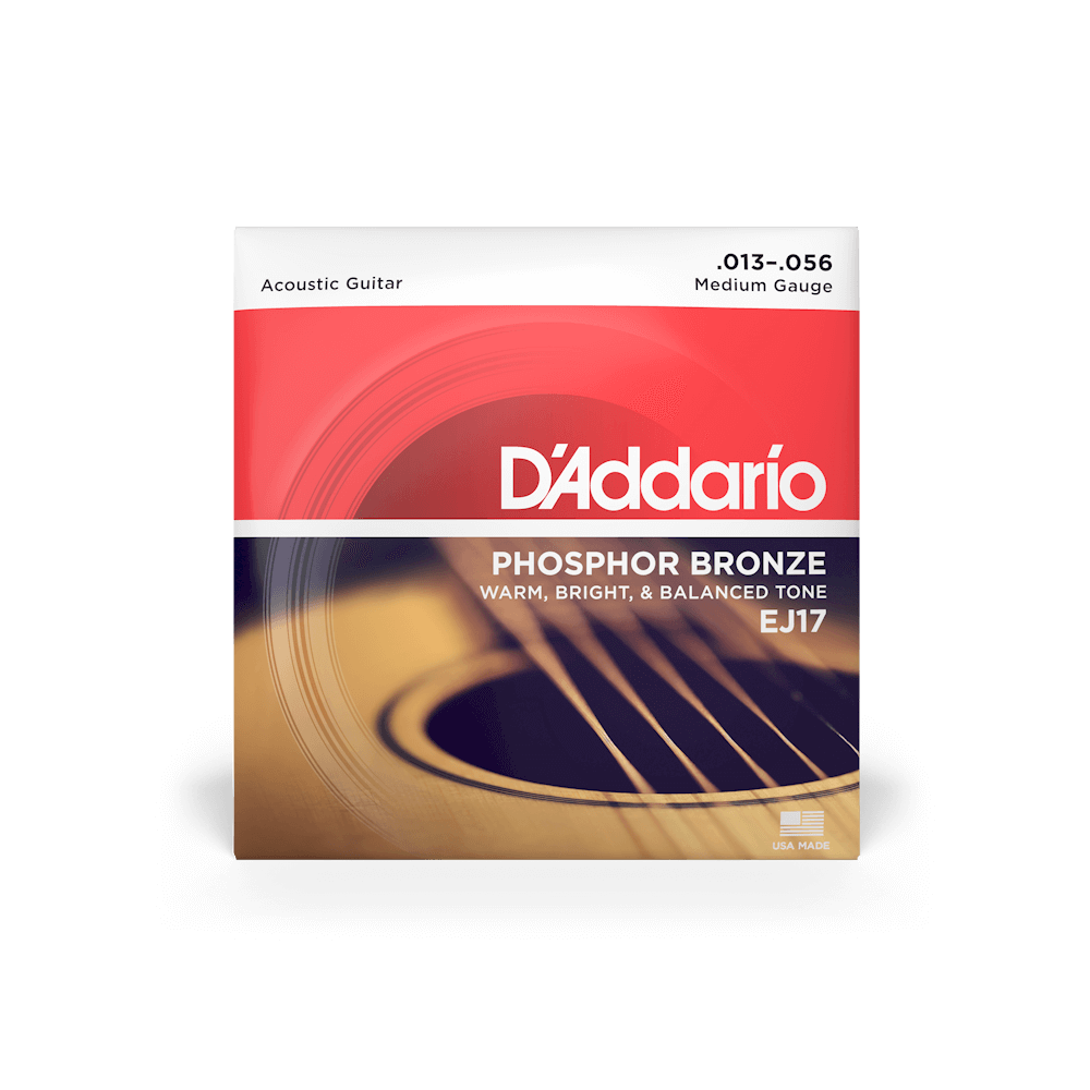 D'ADDARIO EJ17 SET ACOUS GTR PHOS BRONZE MED