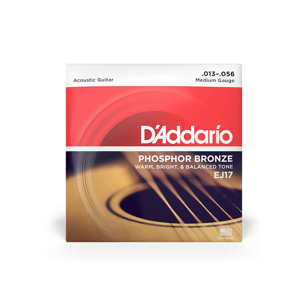 D'ADDARIO EJ17 SET ACOUS GTR PHOS BRONZE MED