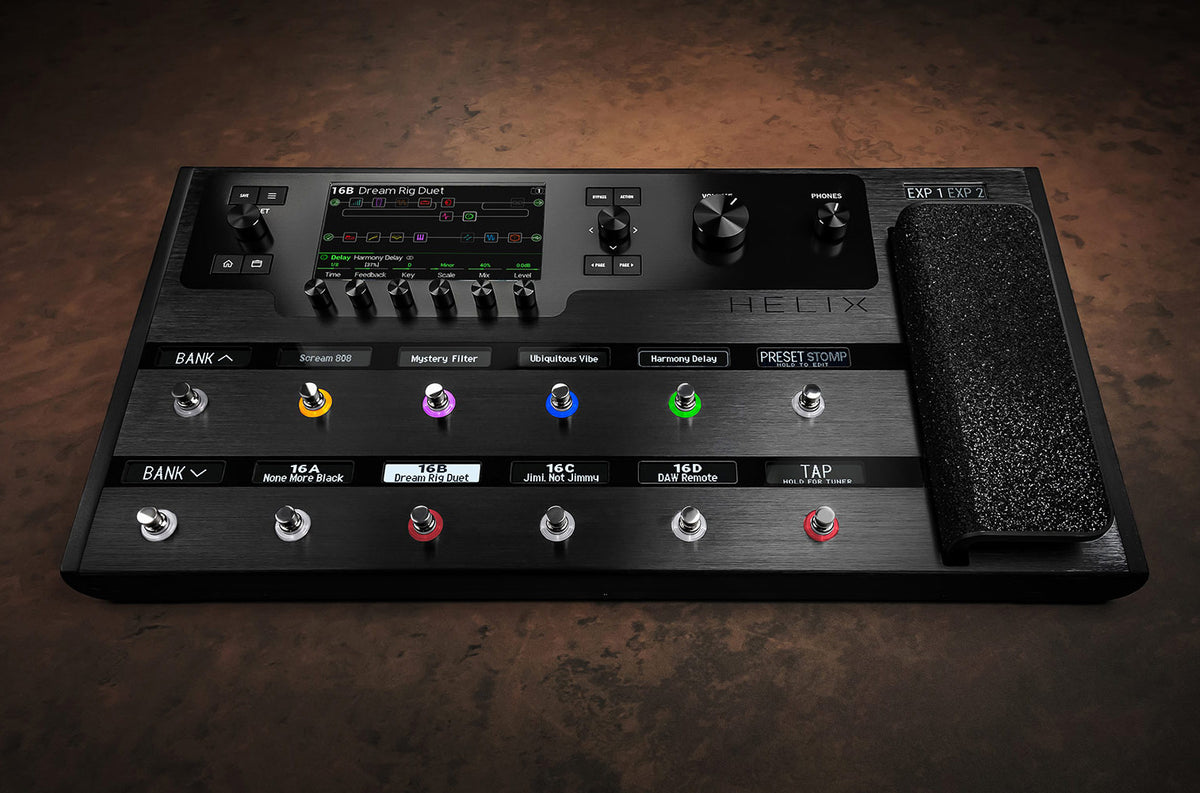 Line 6 Helix Amp And FX Pedal Board