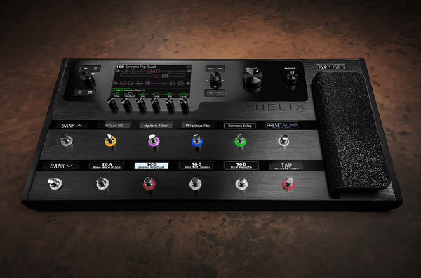 Line 6 Helix Amp And FX Pedal Board