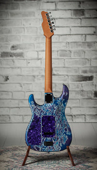 James Tyler Studio Elite Rear Route Tuckerberry Schmear Hot Stacks, Shark Roasted Neck COMA Logo # 24588