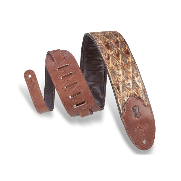 Levy's 3'' Sundance Line Leather Guitar Strap