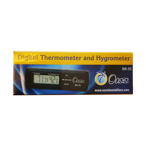 Oasis OH-2+ Digital Hygrometer w/case clip