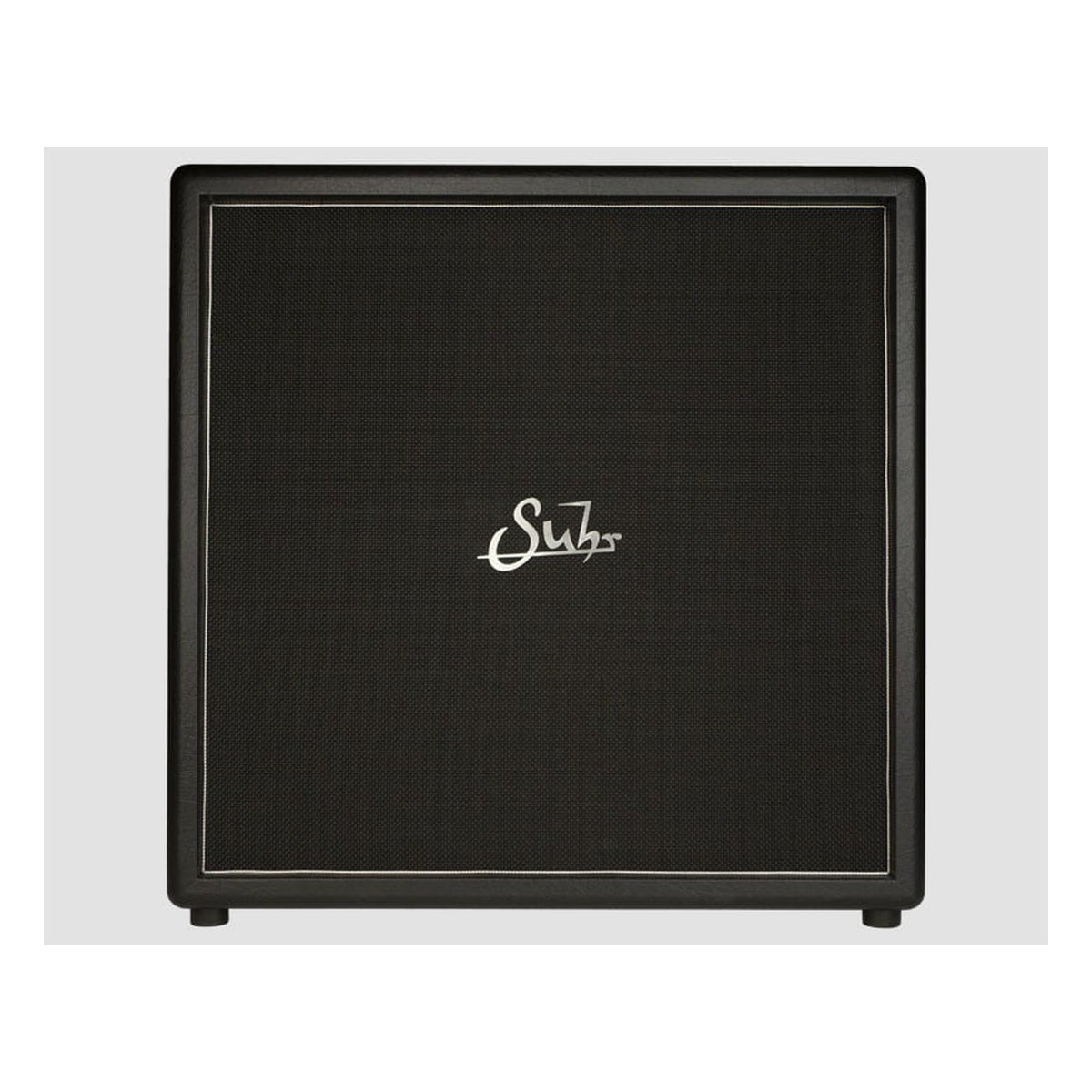 Suhr PT100 4x12 Cabinet, Black, Black Grill, Silver Piping