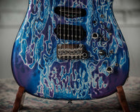 James Tyler Studio Elite Rear Route Tuckerberry Schmear Hot Stacks, Shark Roasted Neck COMA Logo # 24588