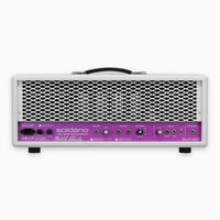 Soldano SLO-100 Custom Head White Tolex Metal Grill Purple Panel Signed