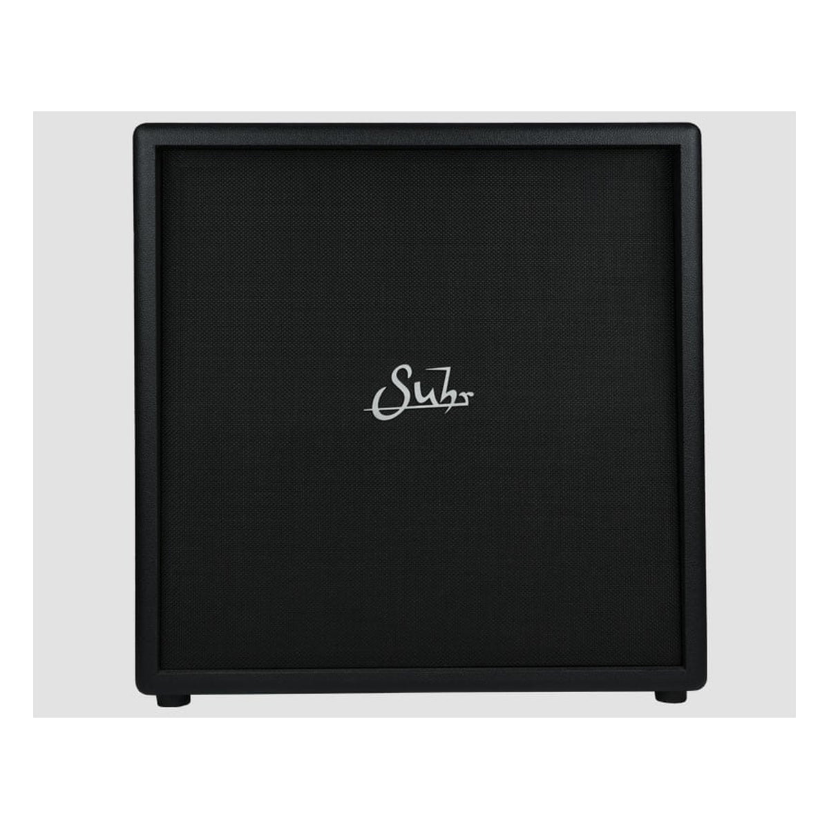 Suhr 4x12 Cabinet, Black, Silver Logo, Celestion Greenback G12M