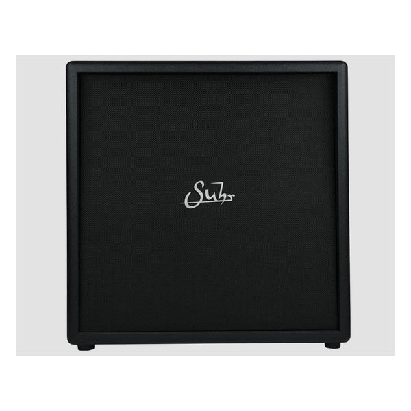 Suhr 4x12 Cabinet, Black, Silver Logo, Celestion Greenback G12M