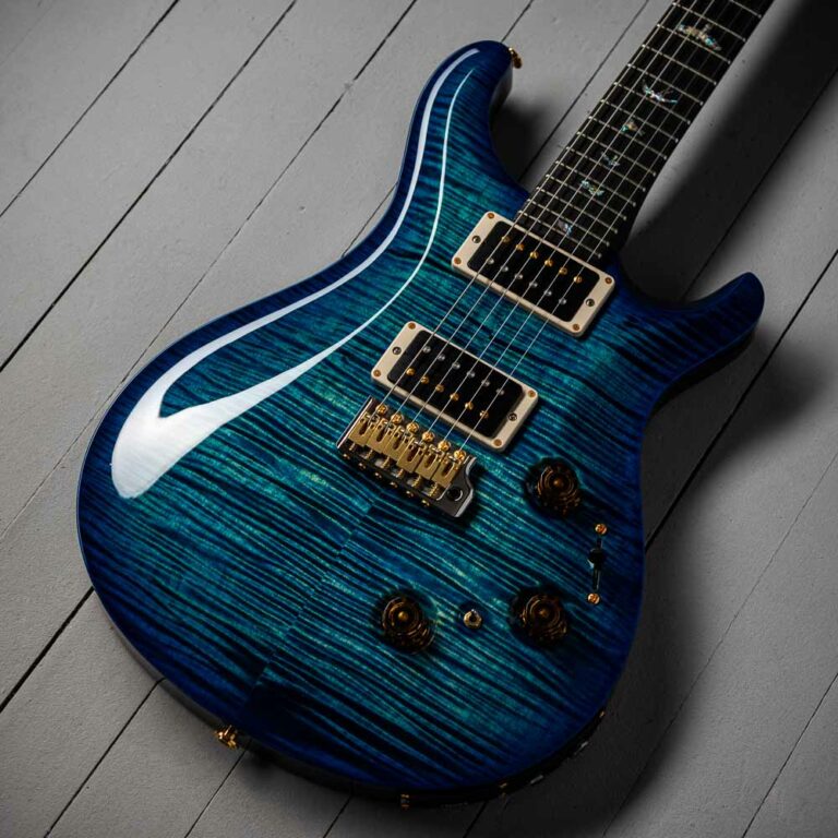 PRS Custom 24 Piezo, Artist Package, River Blue - Lauzon Music