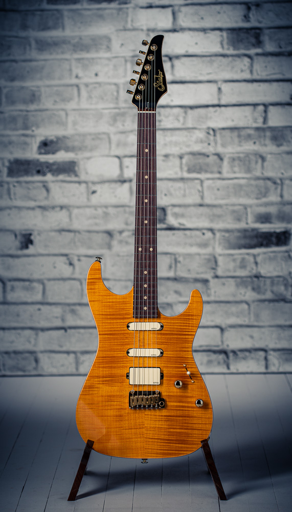 Suhr Standard Legacy, Used, Trans Caramel, Okoume, Curly Maple 